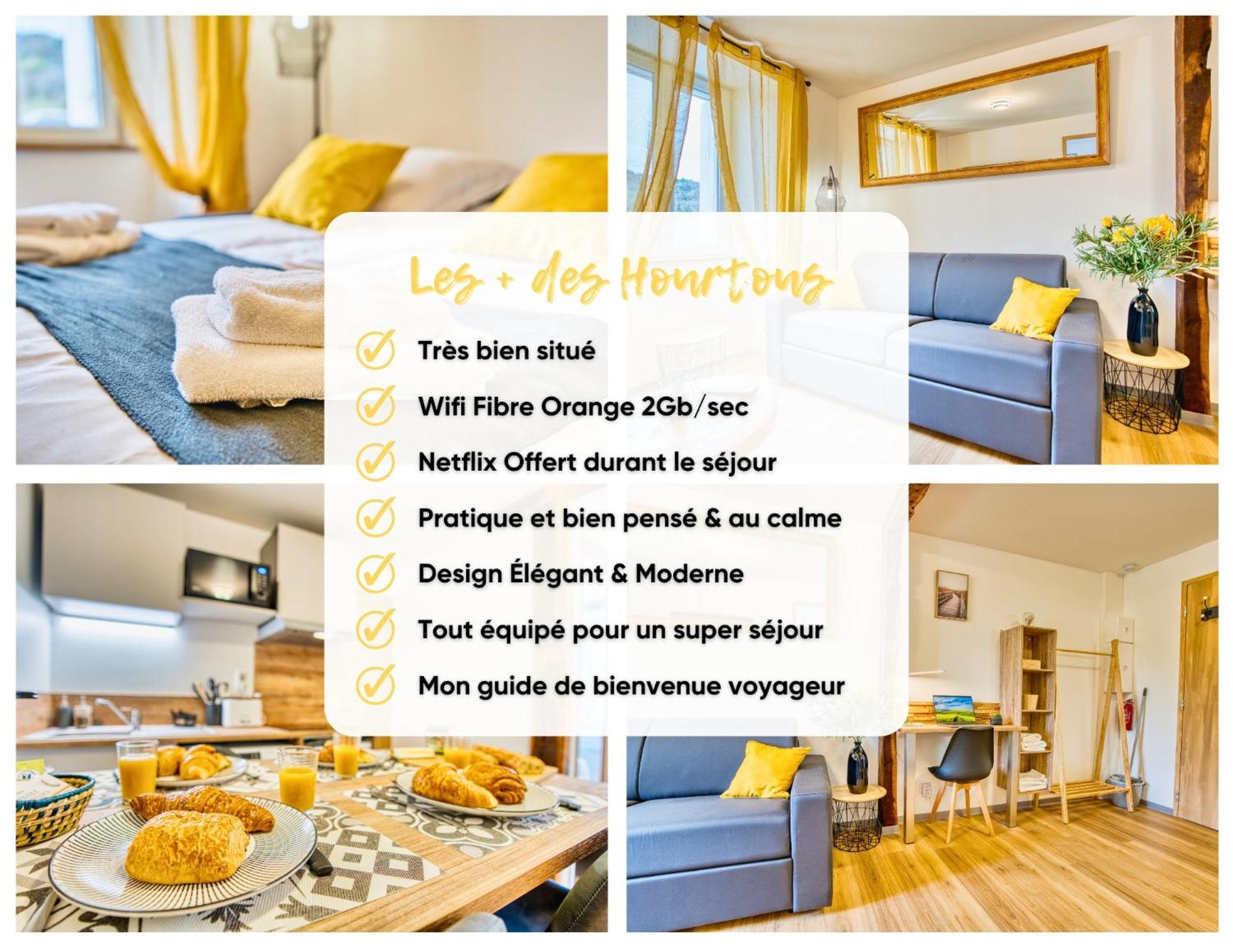 Les Hourtous Netflix Wi-Fi Fibre Terasse 4 Pers Apartment Banassac Ngoại thất bức ảnh